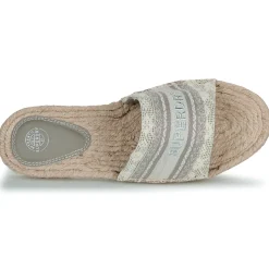 Superdry - Mules Compensées Style Espadrille En Toile